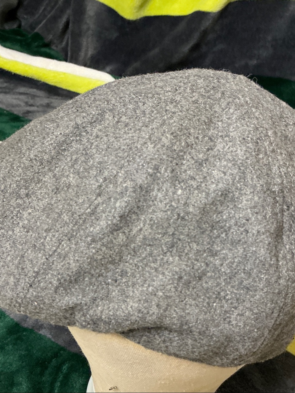 Lids Grey Wool Blend Newsboy Cap Men’s Size XL - Picture 8 of 11